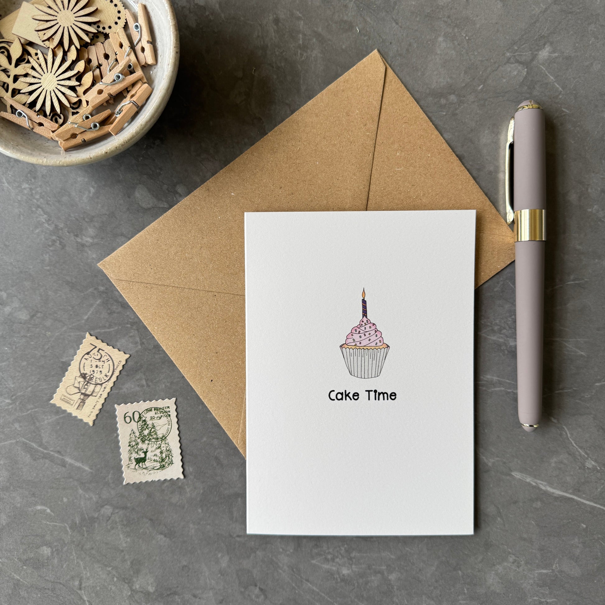 Cake Time Birthday Greeting Card