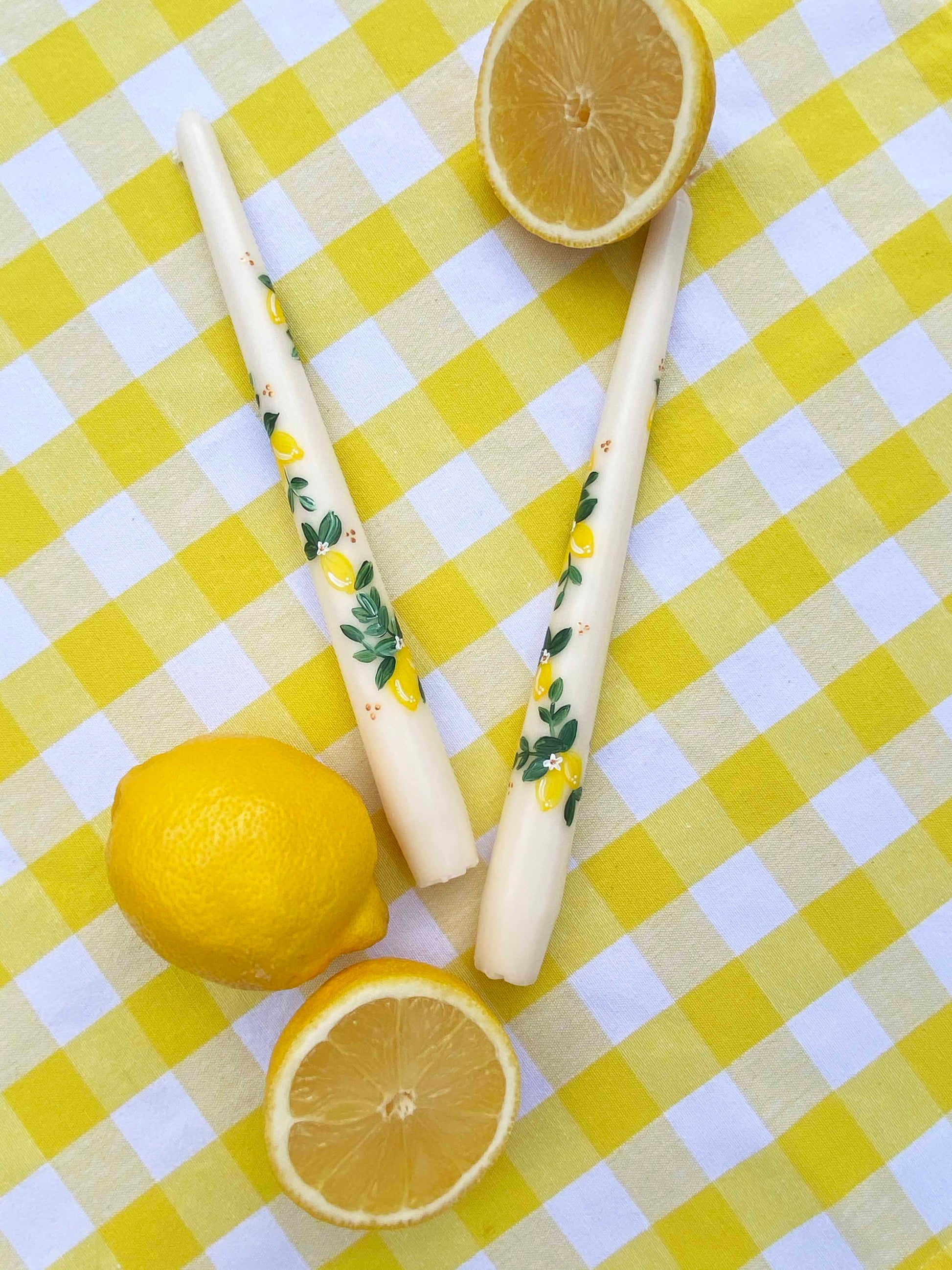 Limoncello Hand Painted Candle