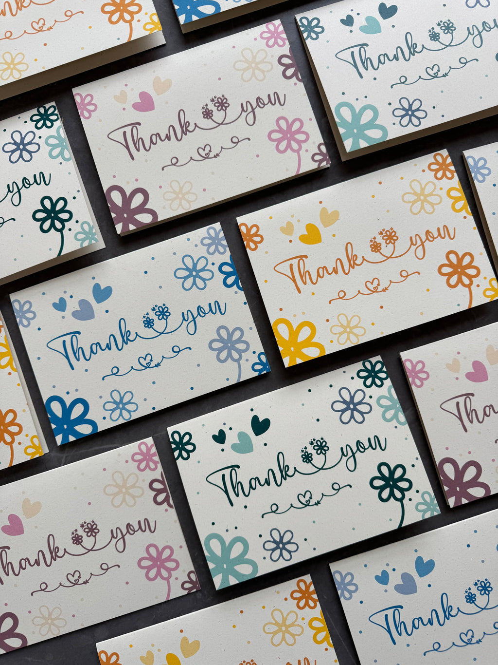 Pink Daisies Thank You Note Cards
