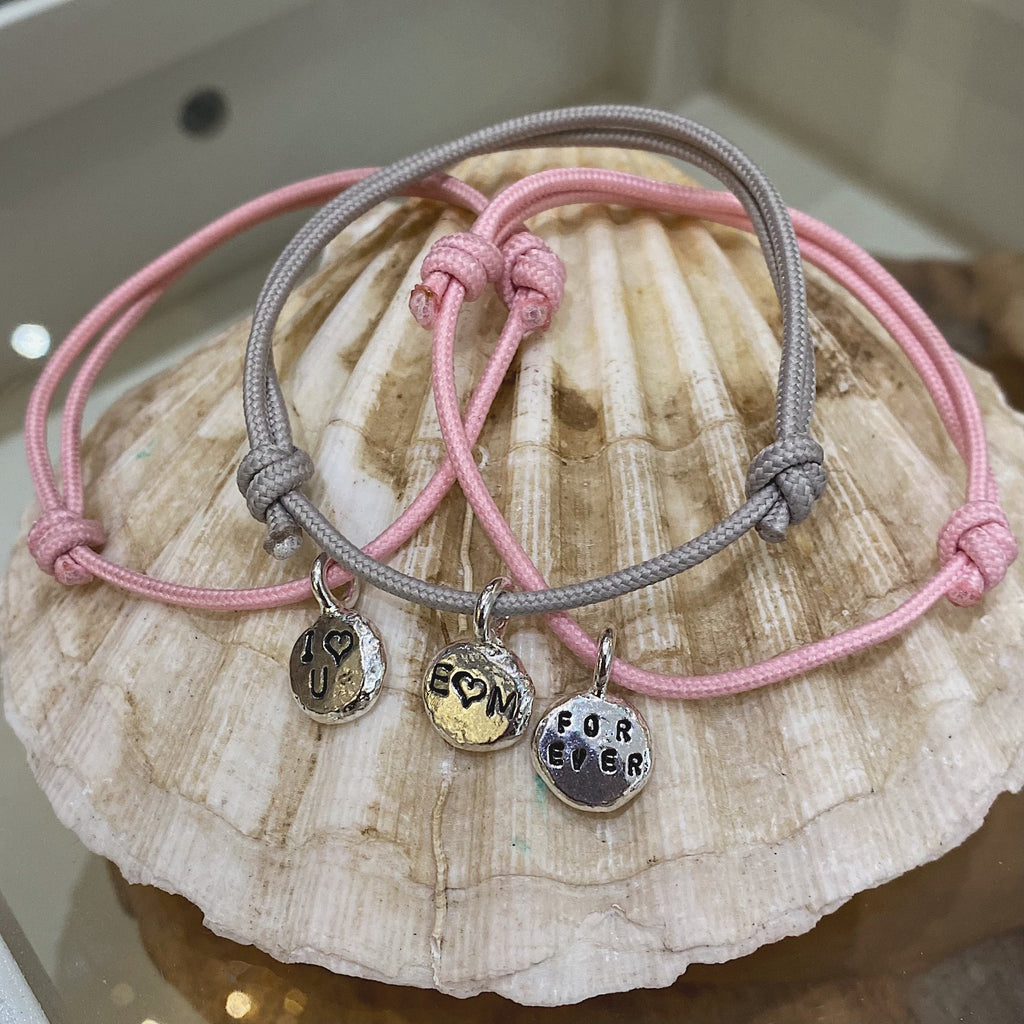 Love Rope Bracelet Handstamped