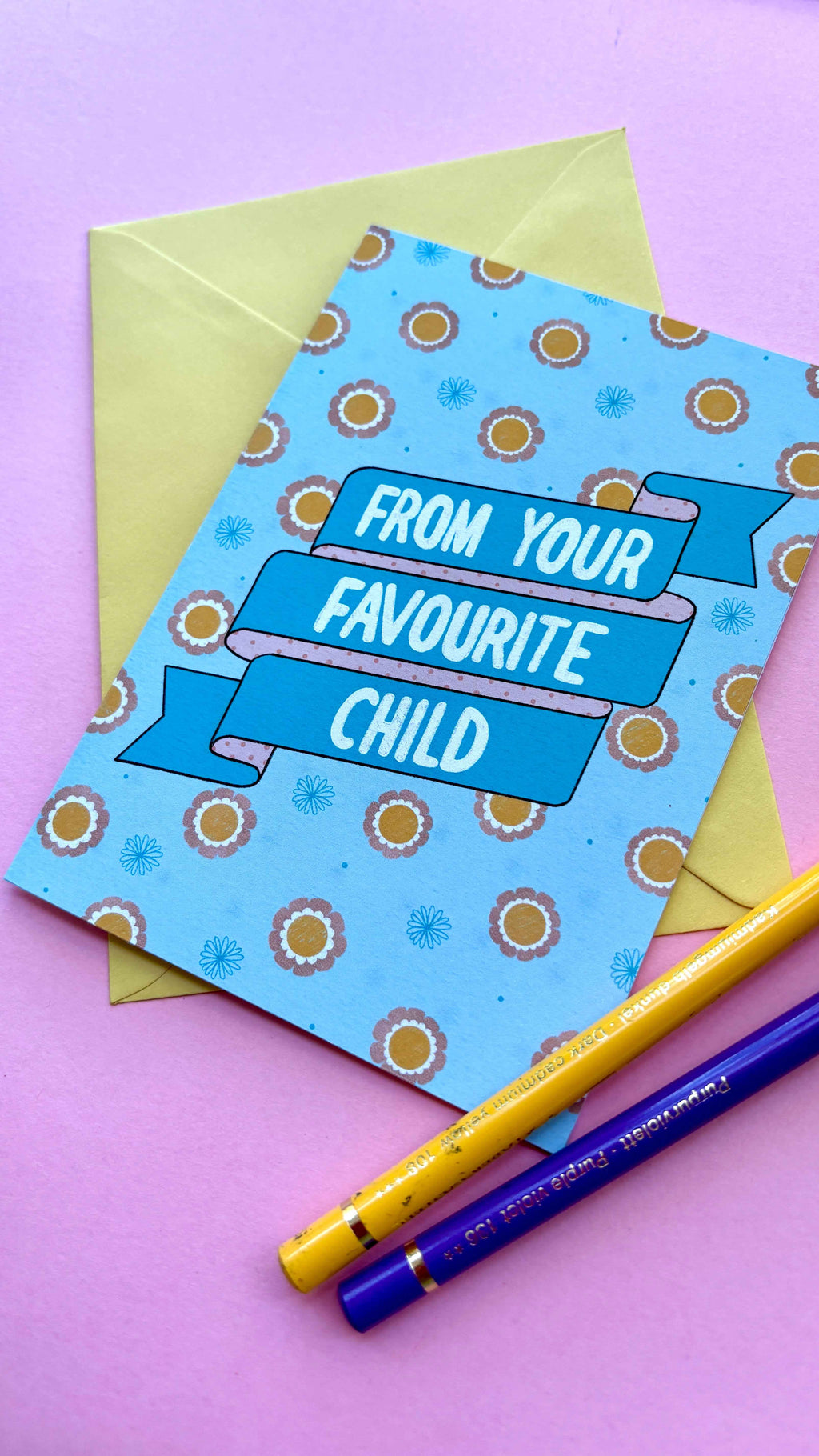 Favourite Child Funny Greeting Card for Mum and Dad