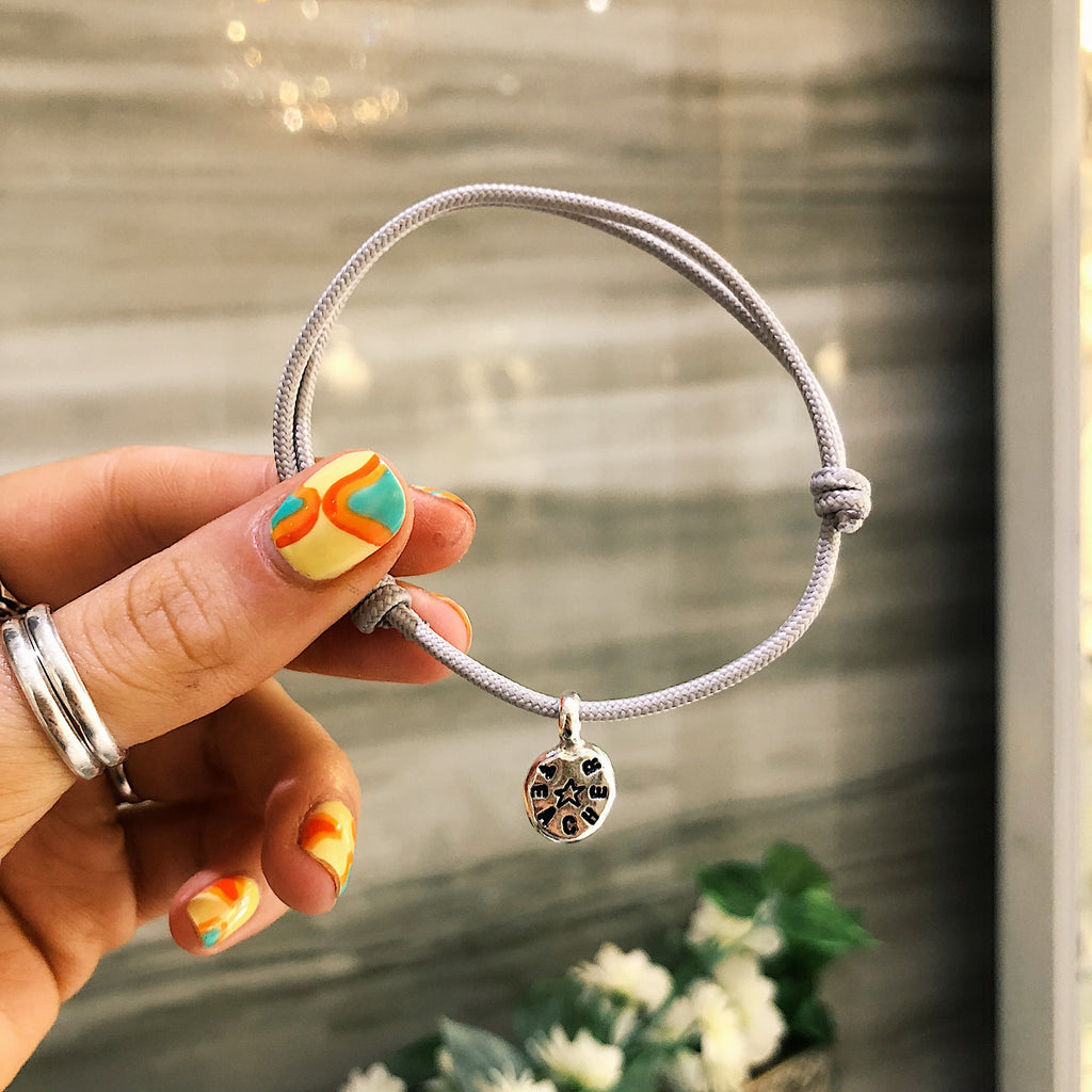 Star Teacher Sterling Silver Rope Bracelet