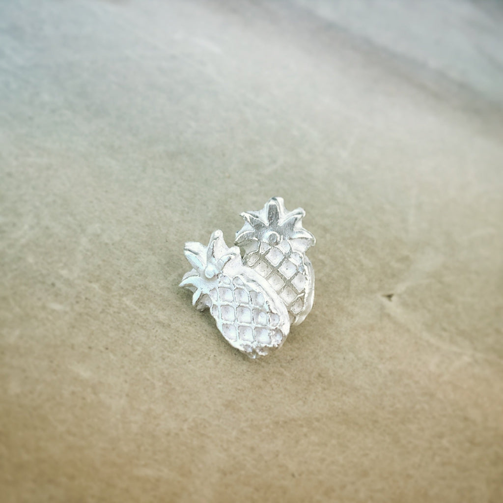 Large Pineapple Sterling Silver Studs