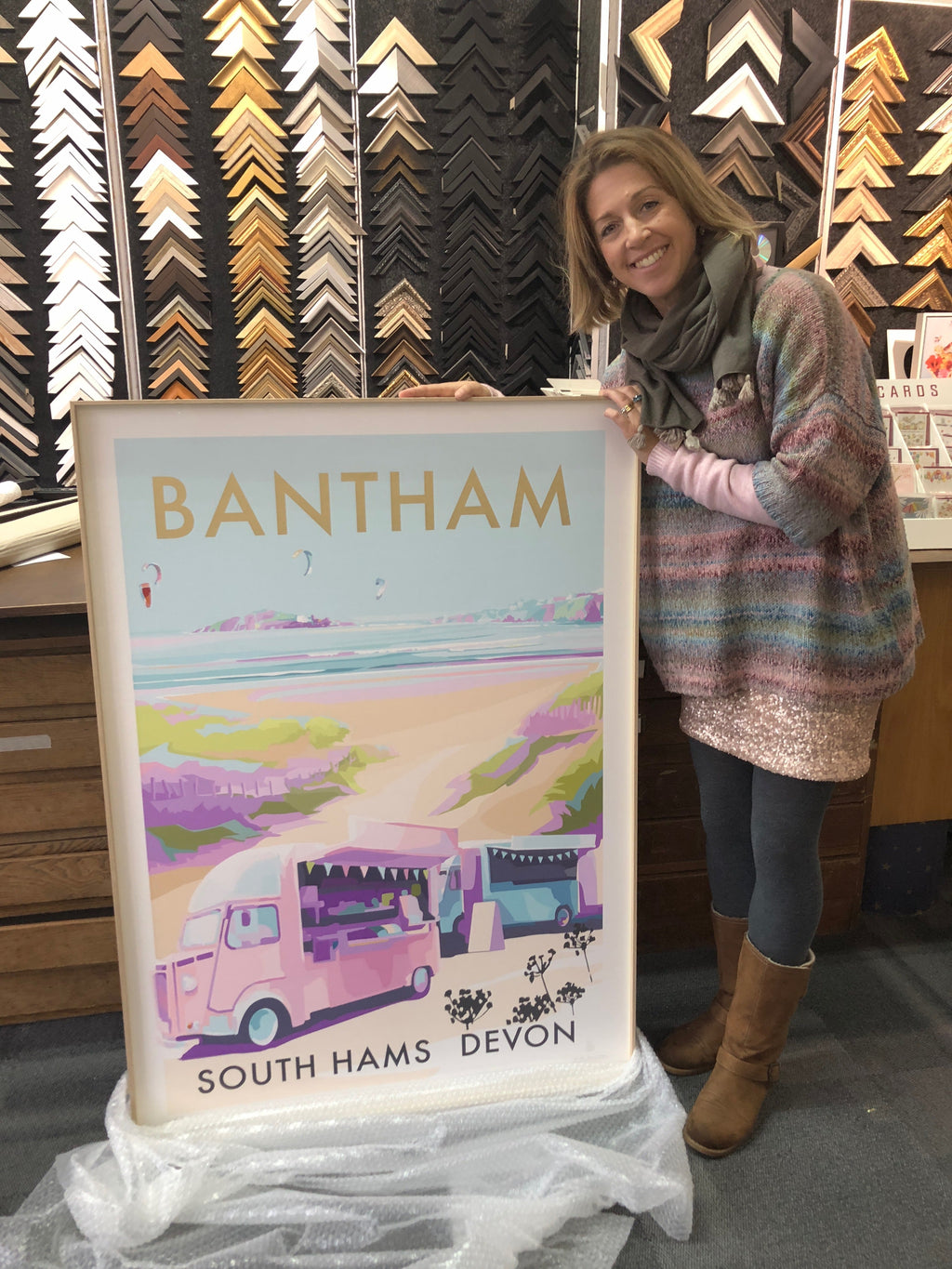 Bantham Buses Limited Edition Art Print A0