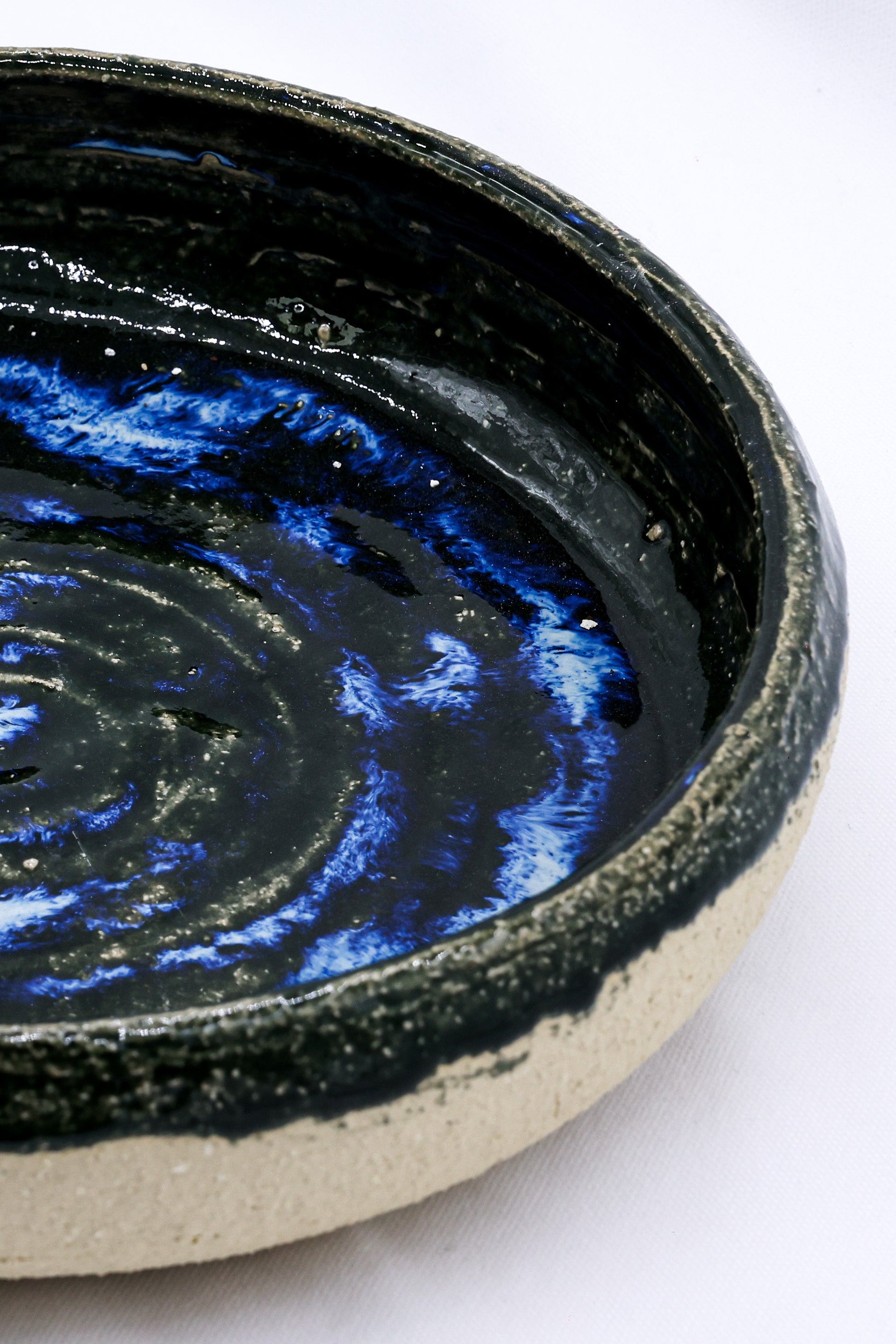 10 inch Cerulean Coast Mist Handmade Ceramic Plate