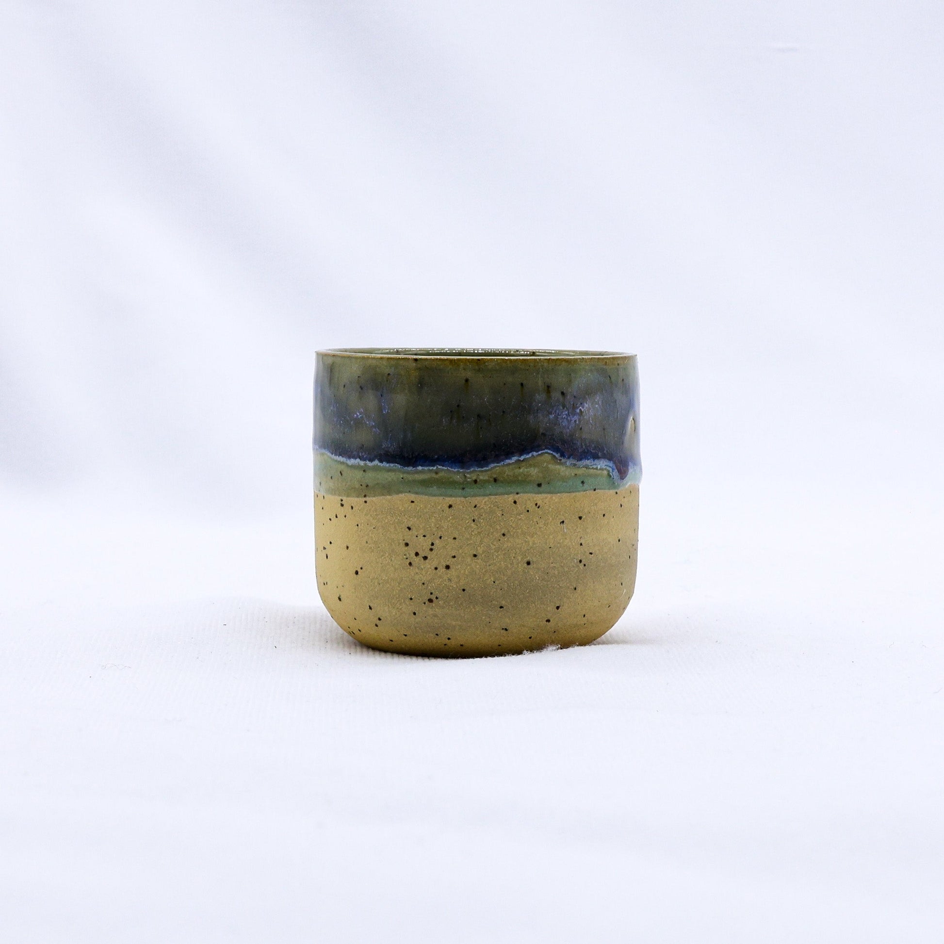 Handmade Ceramic Espresso Mug in Blue Verde