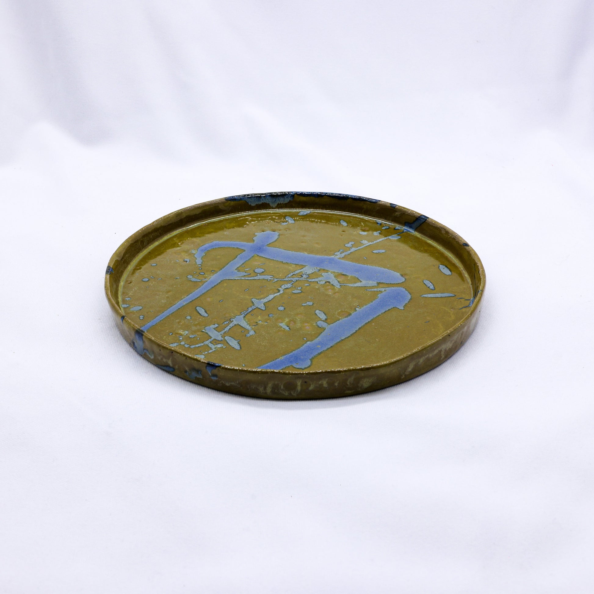 Smoked Grey Handmade Ceramic Dinner Plate 23cm