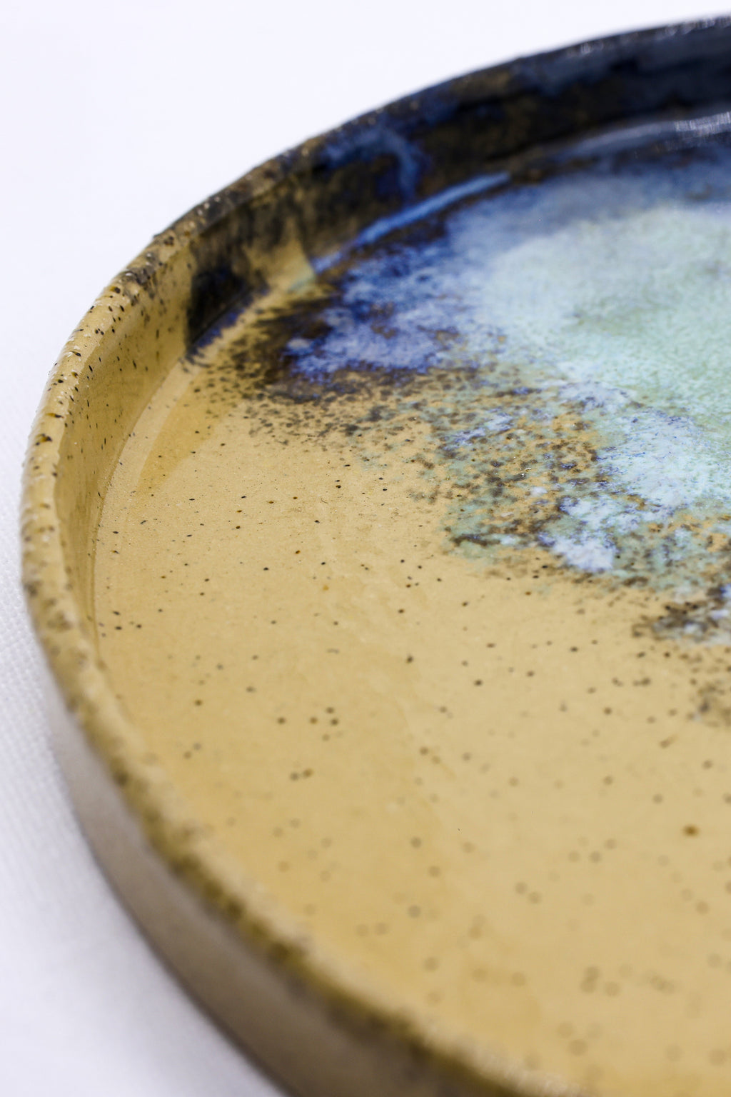 27cm Aegean Green Handmade Ceramic Dinner Plate