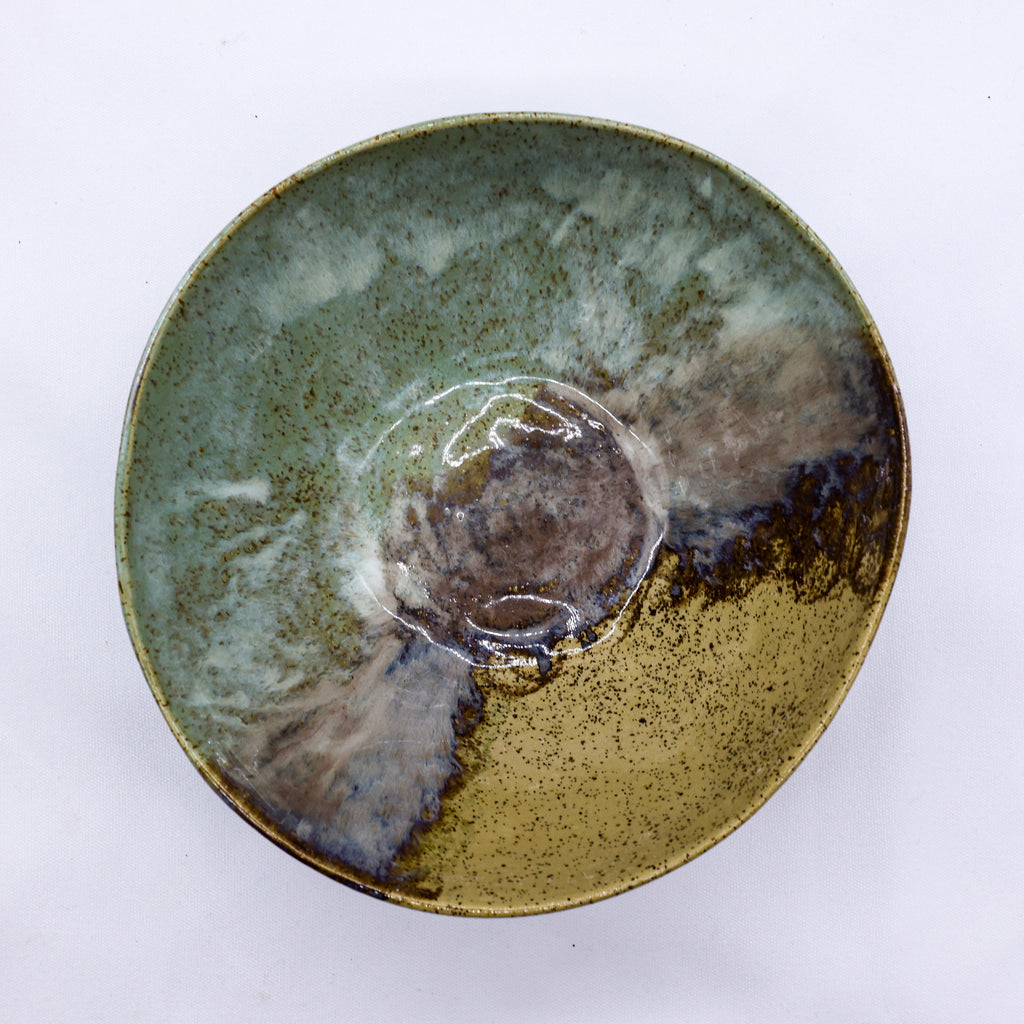 Large Saltwater Lavender Handmade Ceramic Dinner Bowl