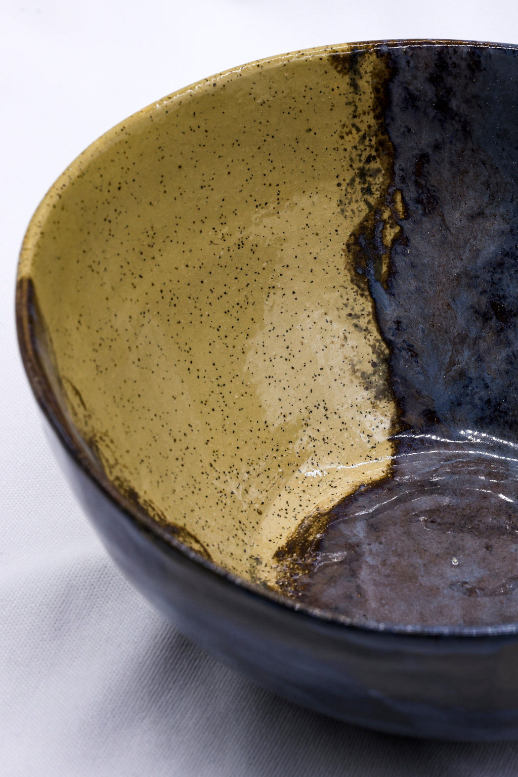Large Indigo Clay Shore Handmade Ceramic Dinner Bowl