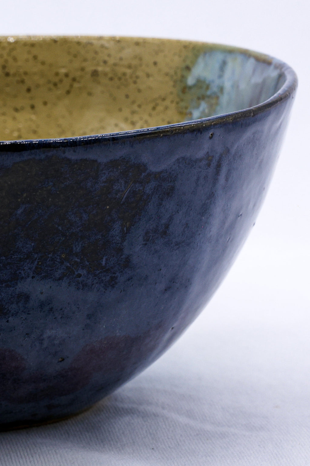 Large Ochre Tide Speckle Handmade Ceramic Dinner Bowl