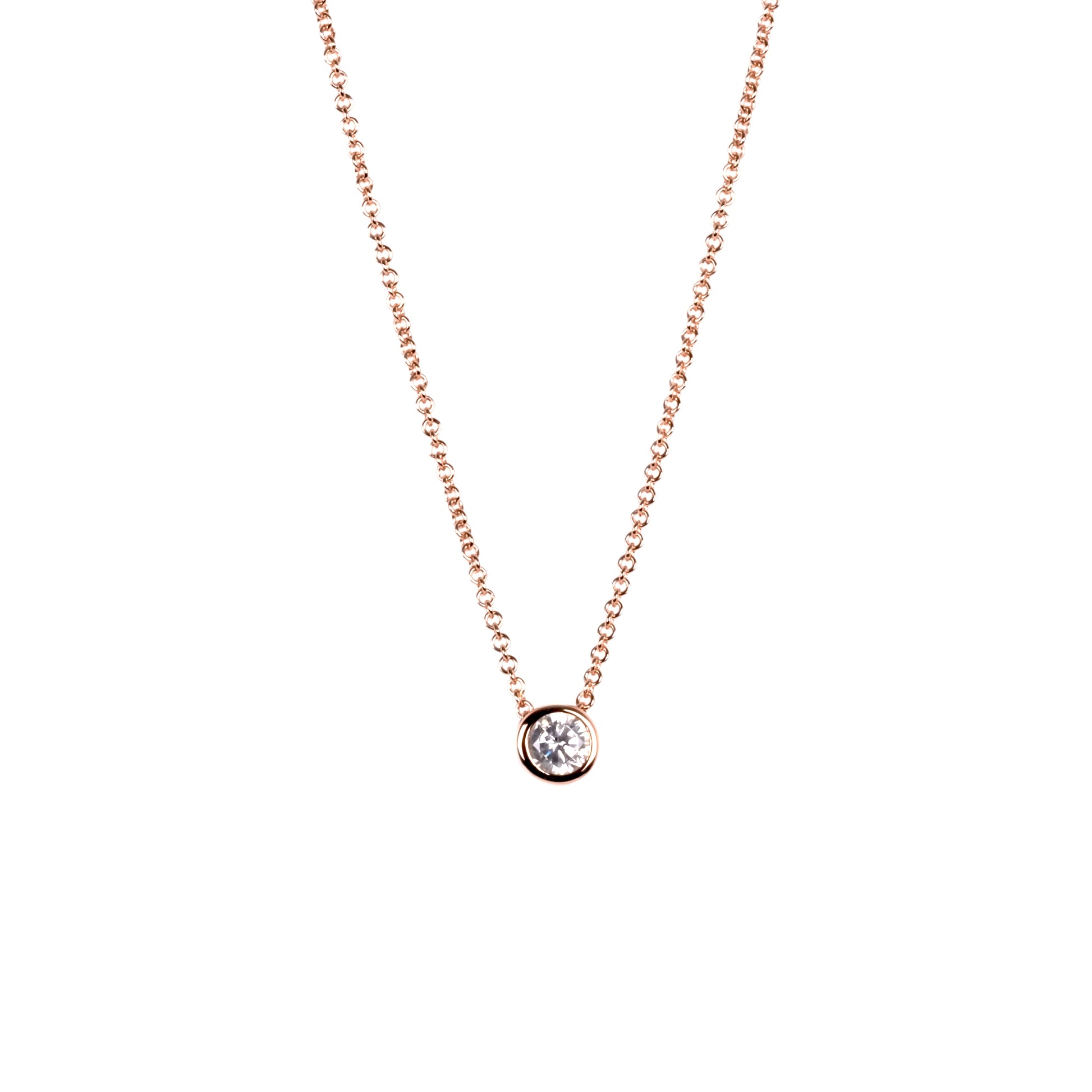 Elegant Zircon Dot Choker Necklace in 925 Silver – MyaMoon by MyaMoon at www.brixbailey.com