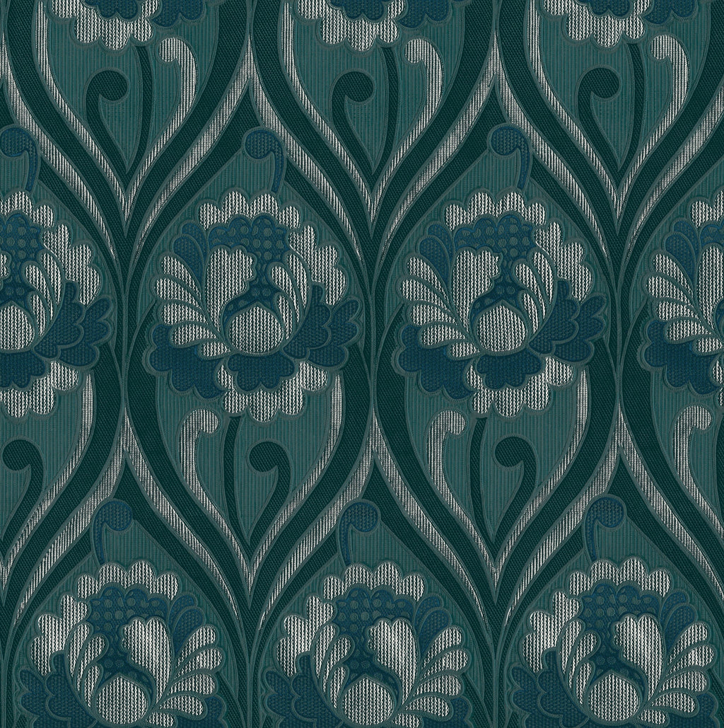 Vintage Floral Damask Wallpaper