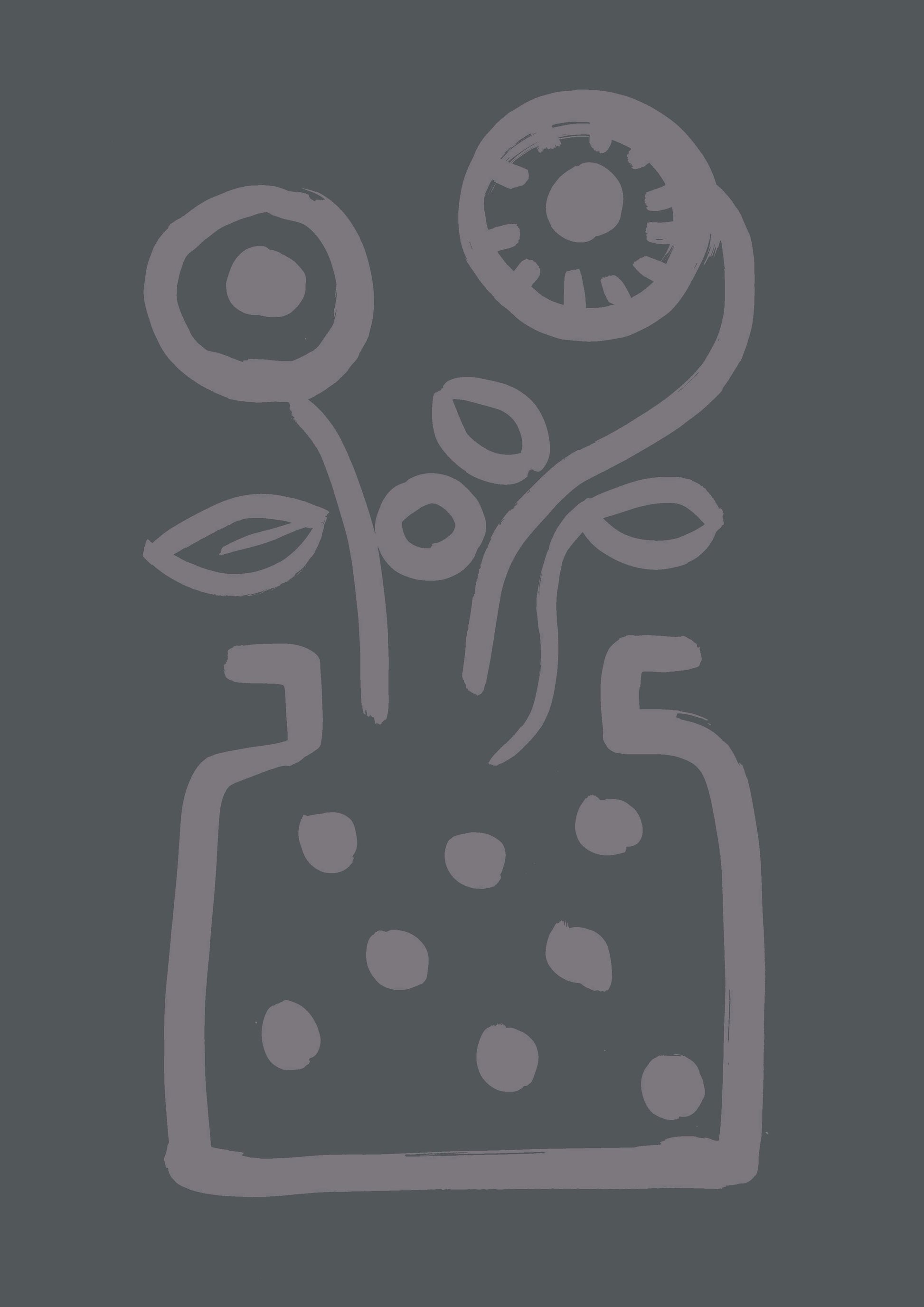 Vase and Flower Print
