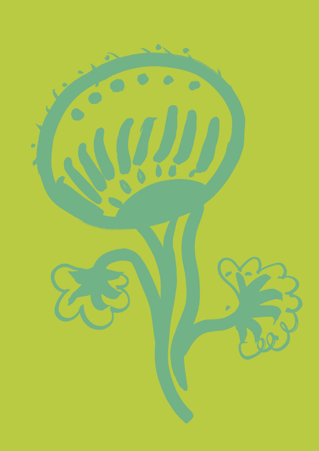 Vase and Flower Print