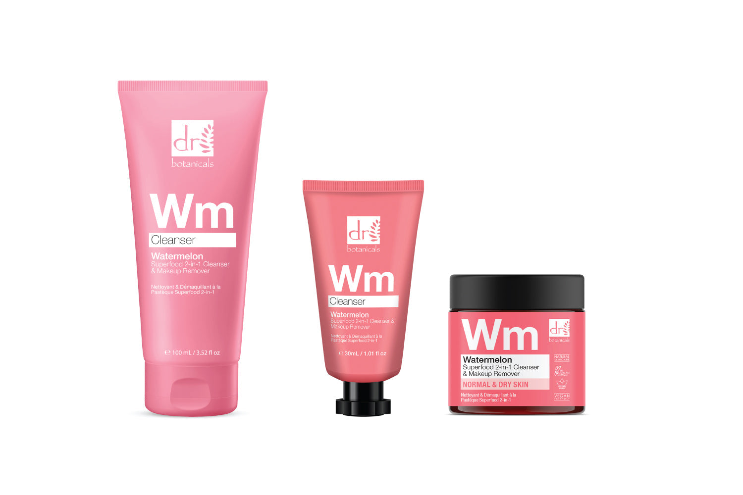 Watermelon Superfood 2 in 1 Cleanser and Makeup Remover Trio
