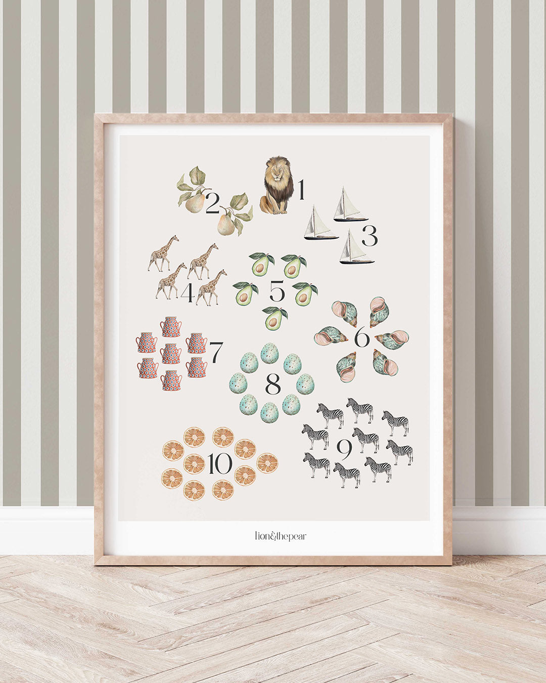 Count With Me Numbers Art Print