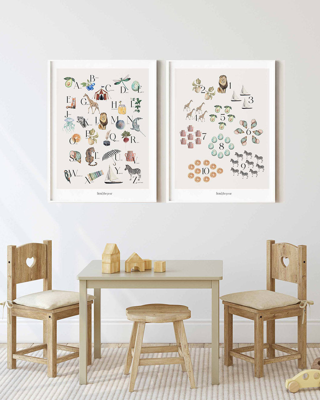 Count With Me Numbers Art Print