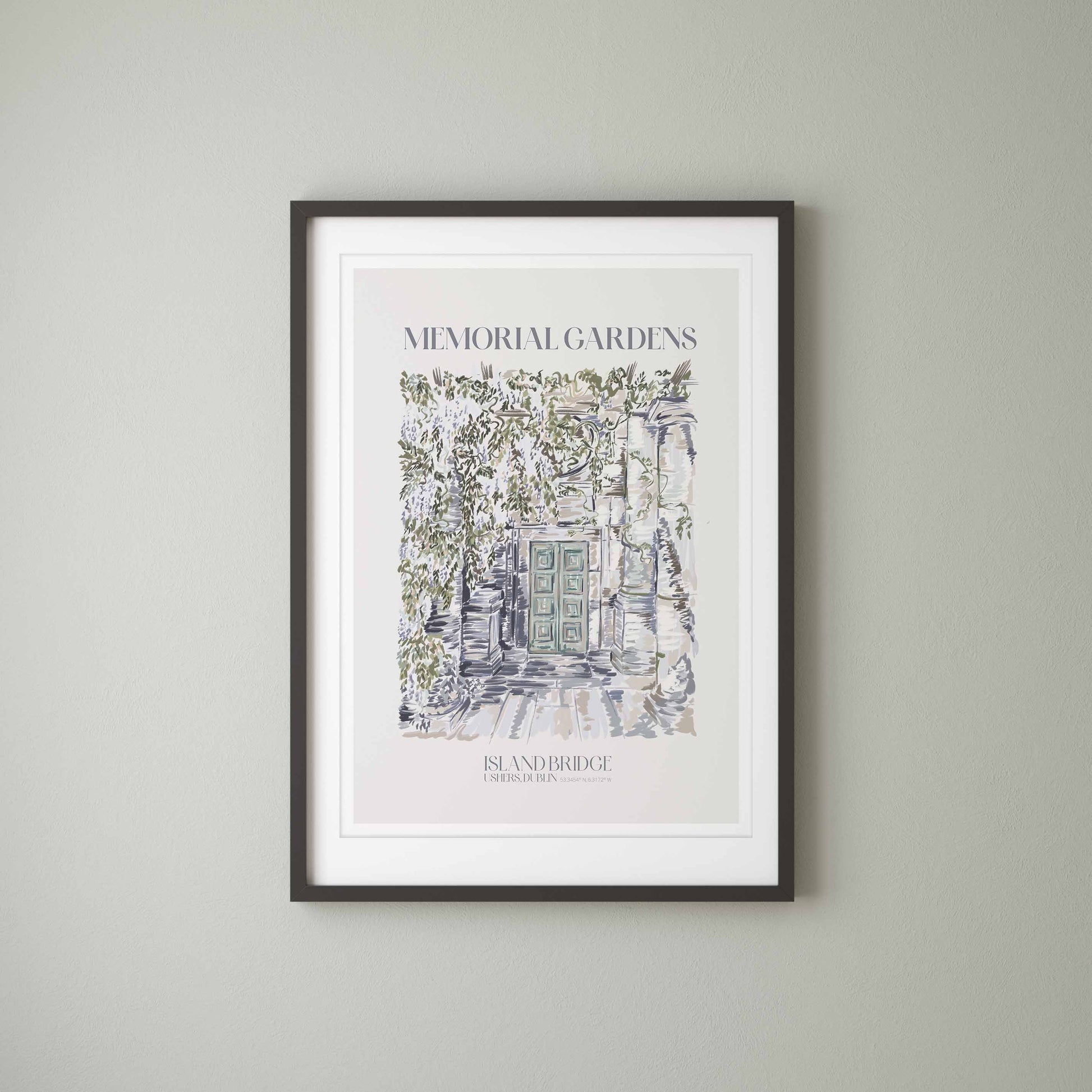 Dublin Memorial Gardens Landscape Art Print