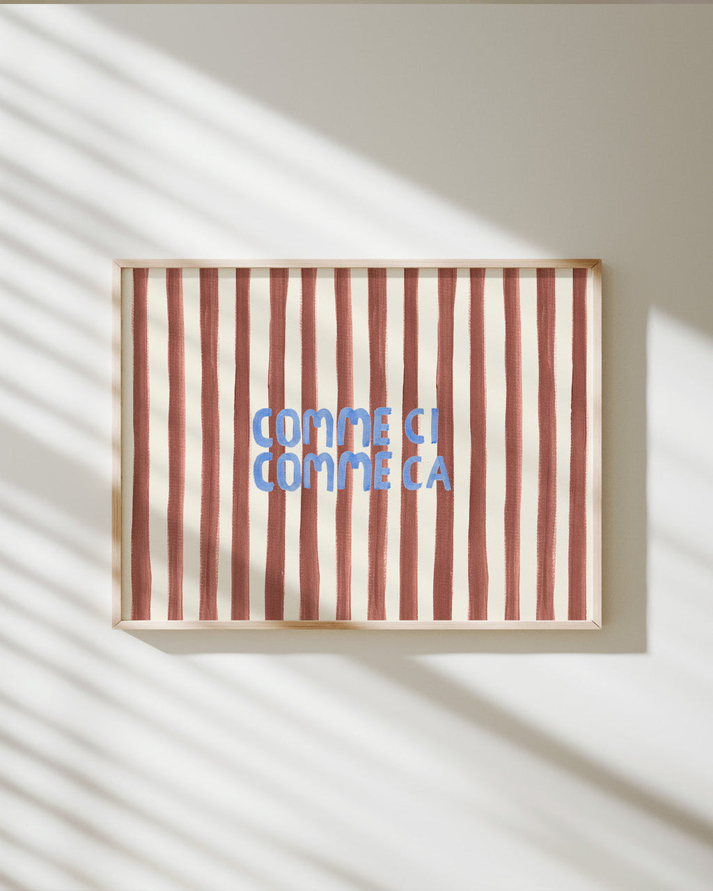 Comme Ci Comme Ca Word Art Print