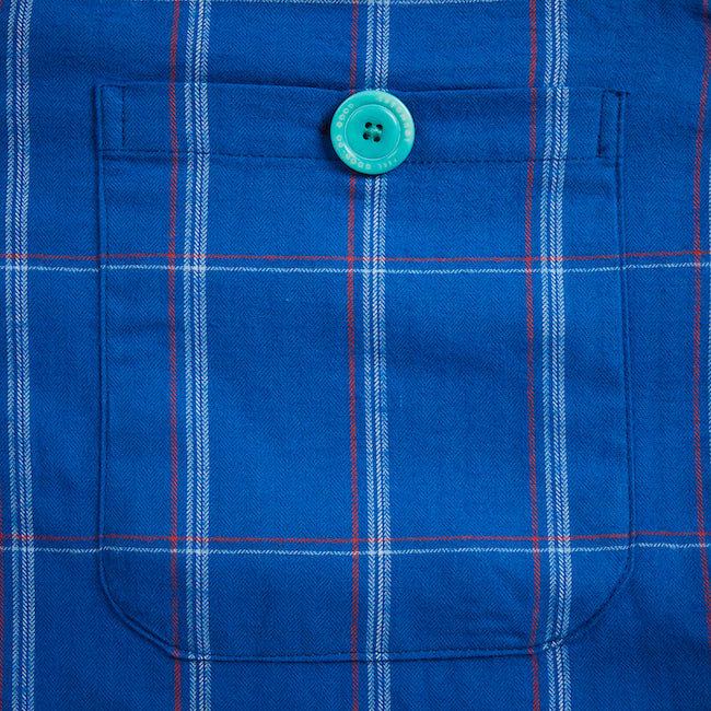 Vibrant Blue Organic Cotton Loungers