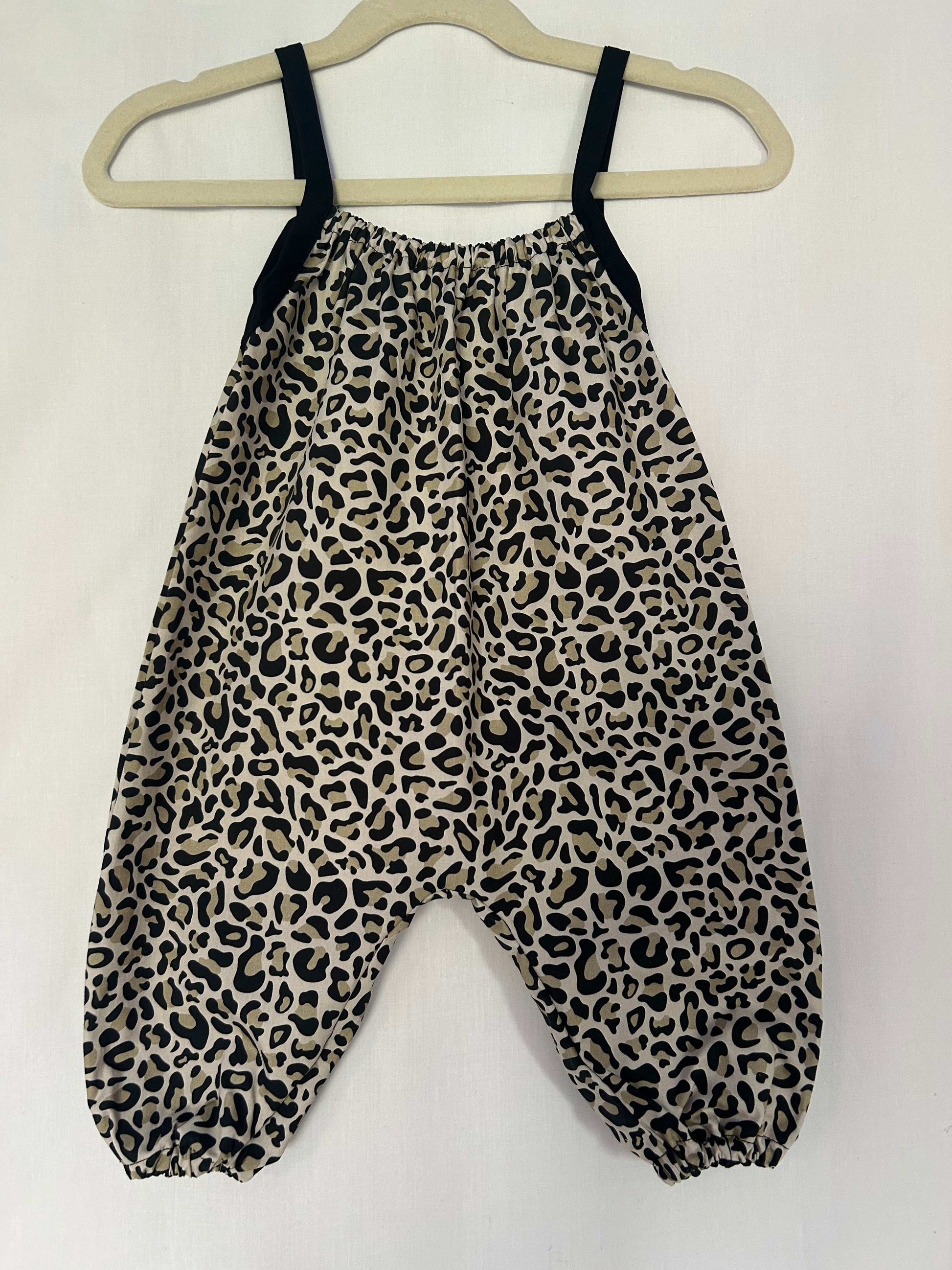 Leopard Print Cotton Romper for Kids
