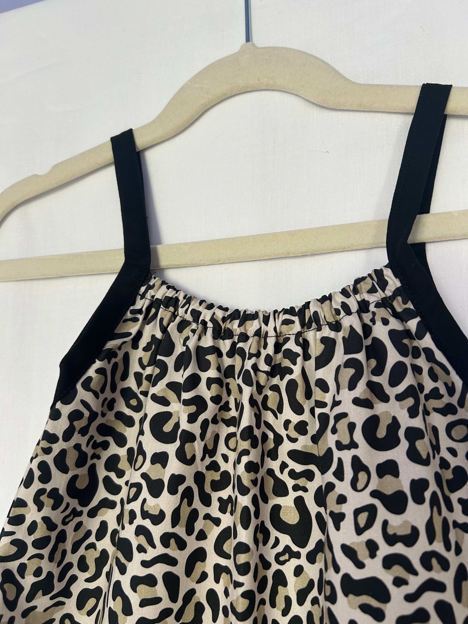 Leopard Print Cotton Romper for Kids