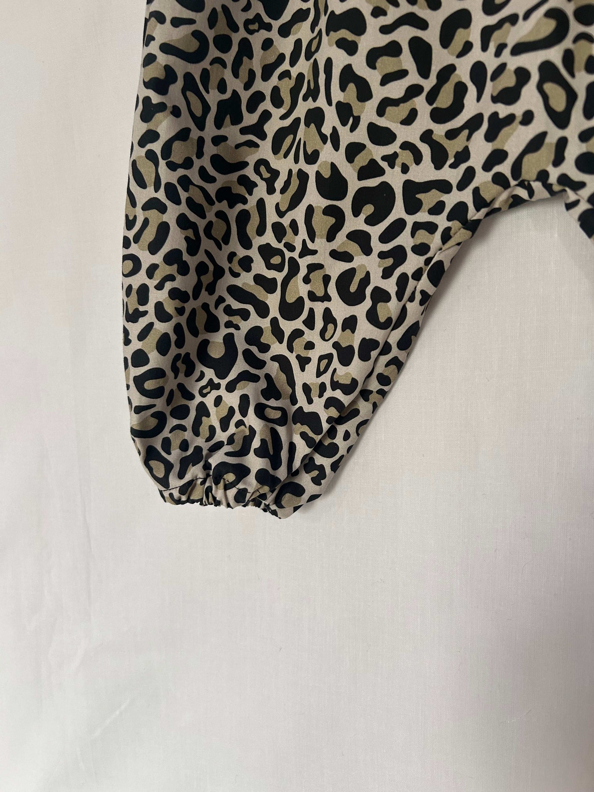 Leopard Print Cotton Romper for Kids