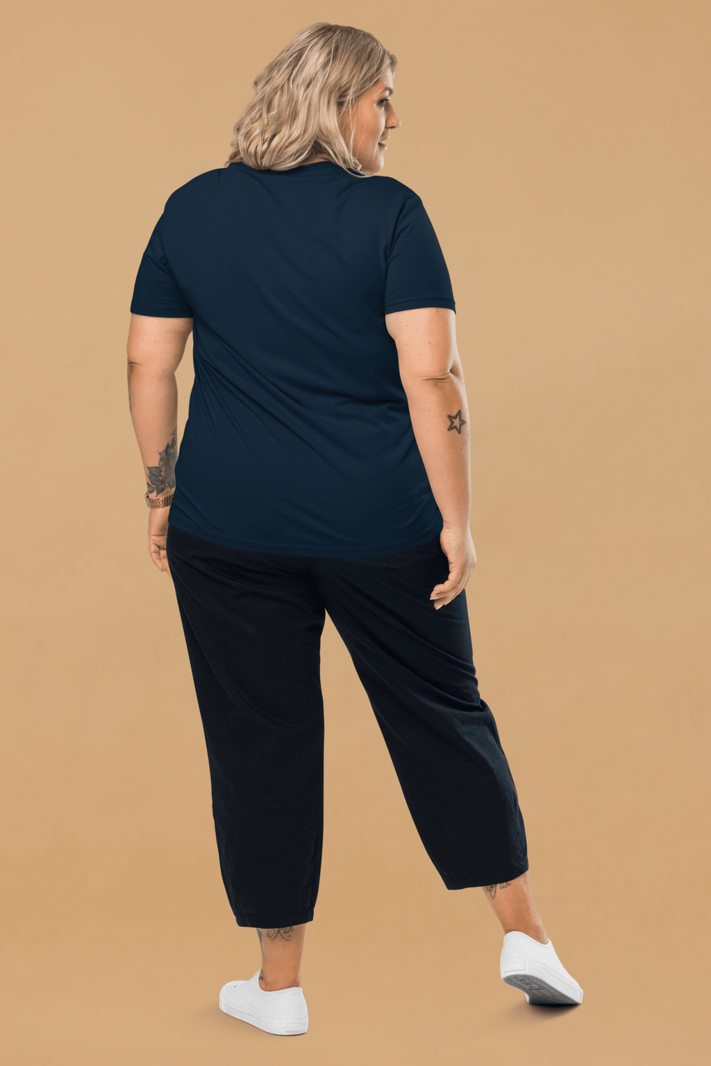 Leopard T-Shirt in Navy