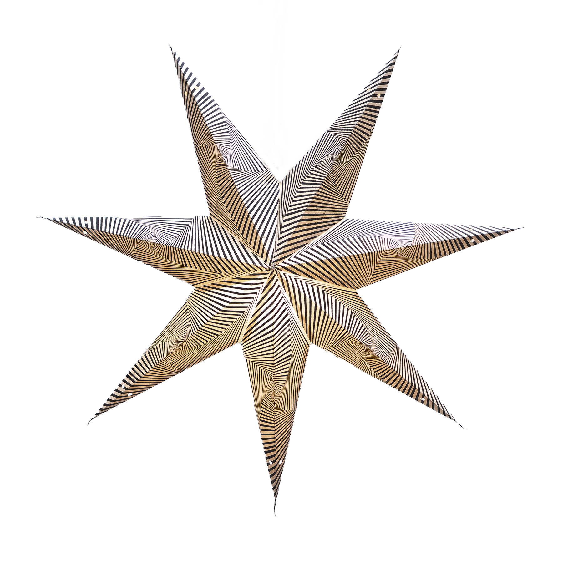Monochrome Star Paper Lantern 60cm