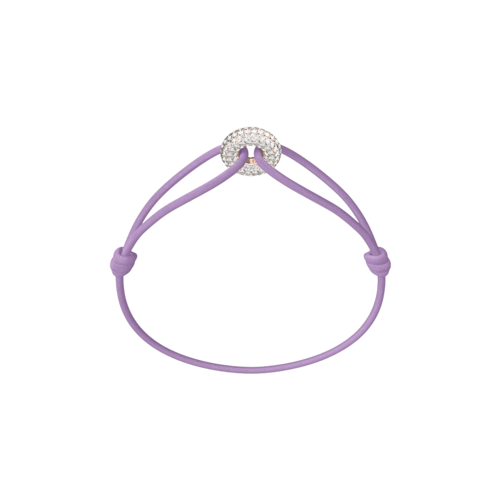 Mini Rose Soho Pave Cord Bracelet