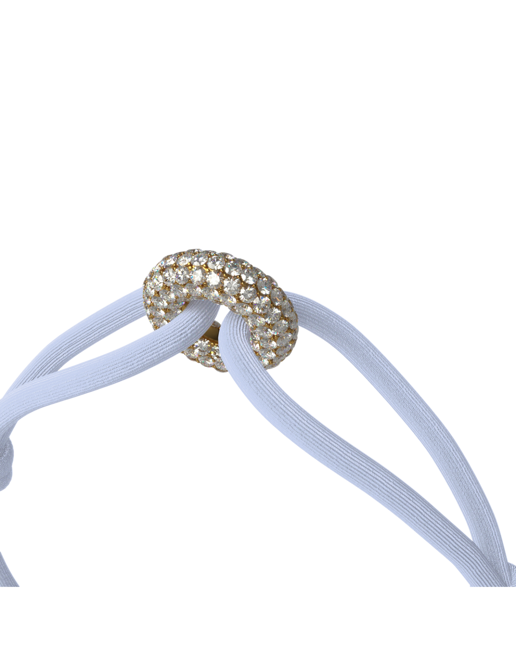 Golden Pave Cord Bracelet with Lab Diamonds