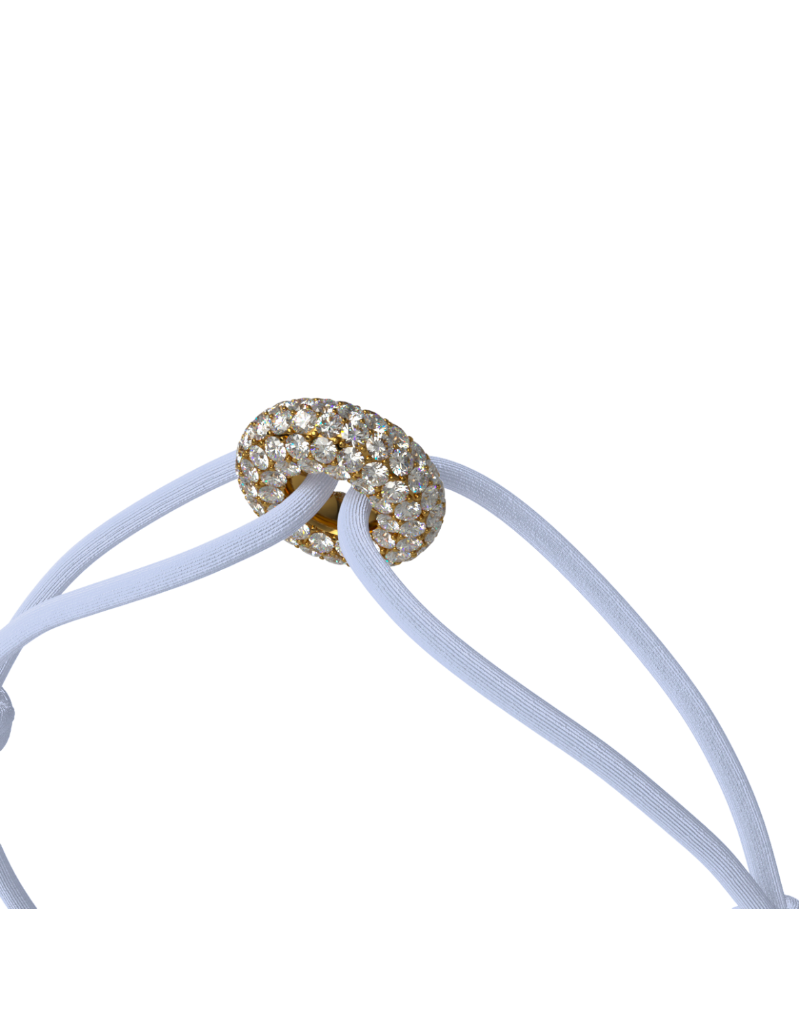 Mini Golden Soho Pave Cord Bracelet
