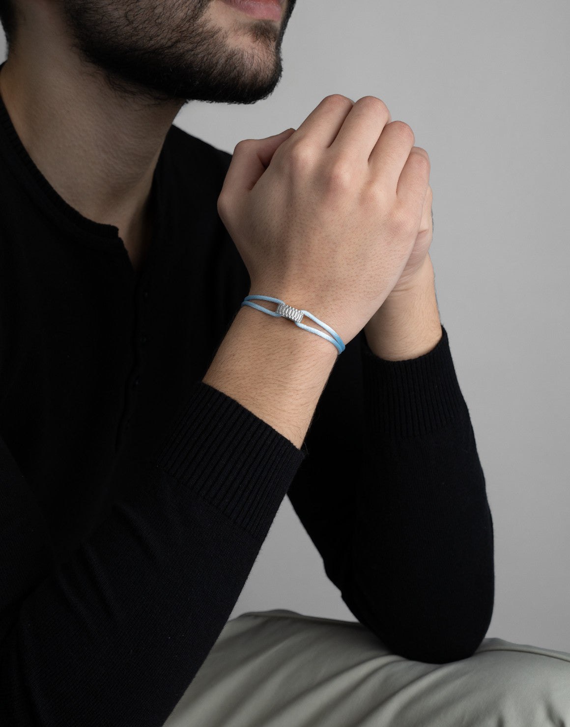 Regent Cord Bracelet in Sterling Silver