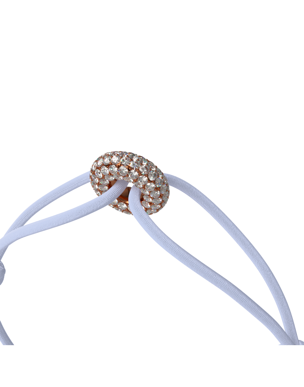 Mini Rose Soho Pave Cord Bracelet