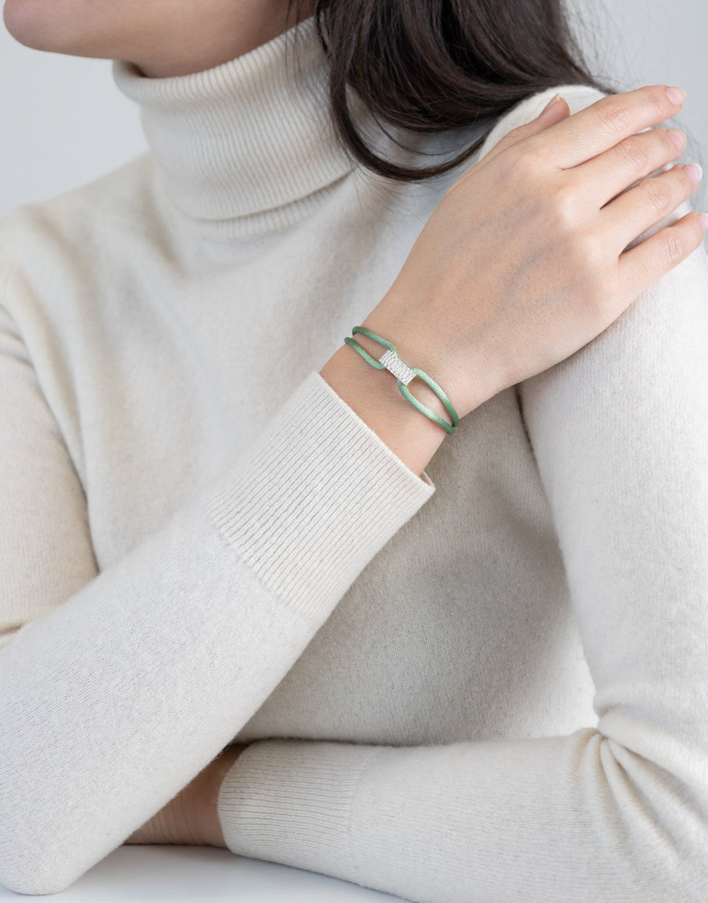 Regent Cord Bracelet in Sterling Silver