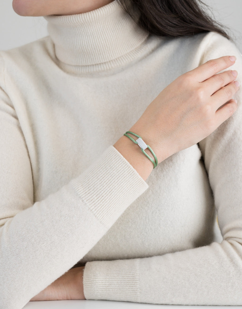 Cord Bracelet in Snow