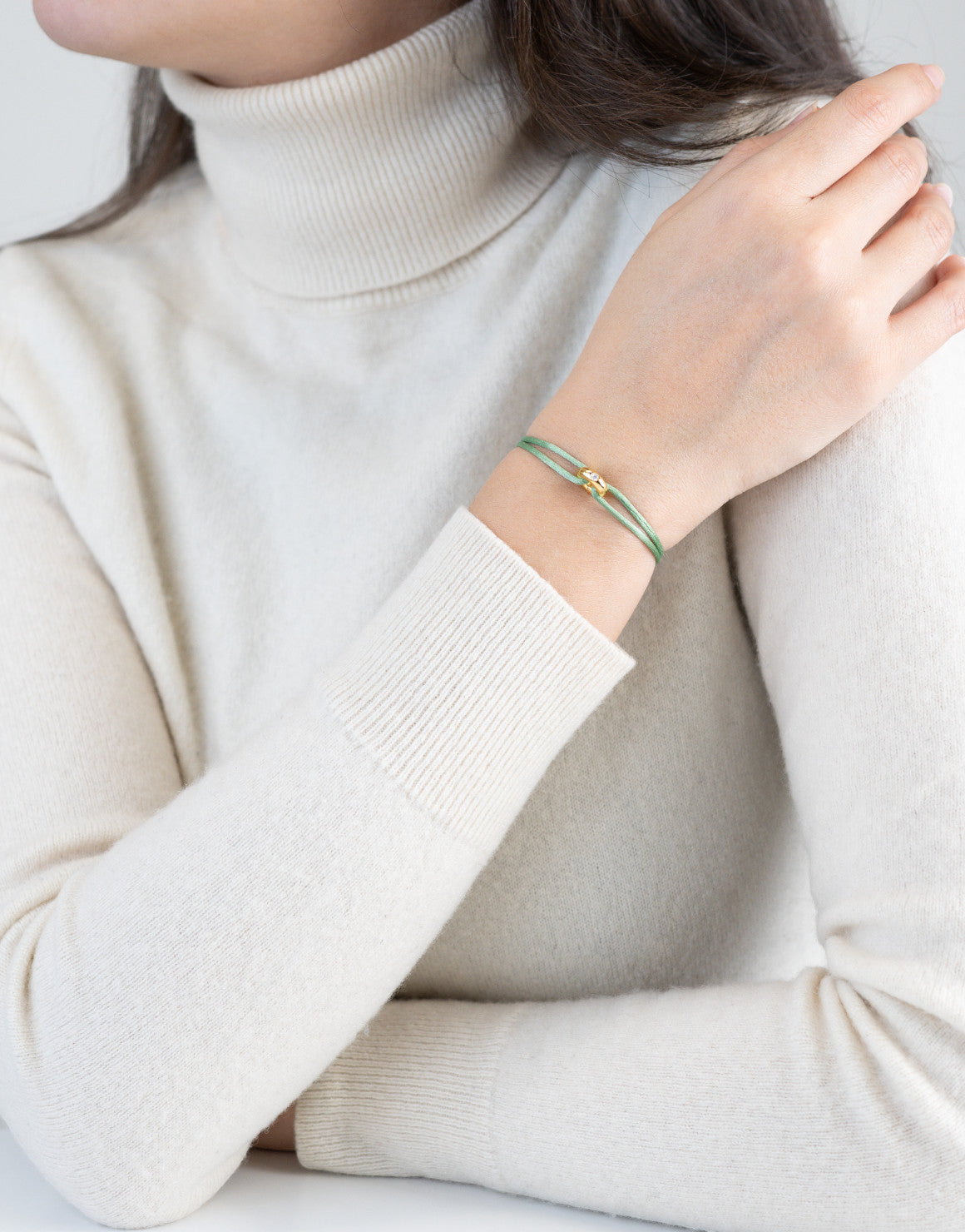 Mini Golden Soho Diamond Cord Bracelet