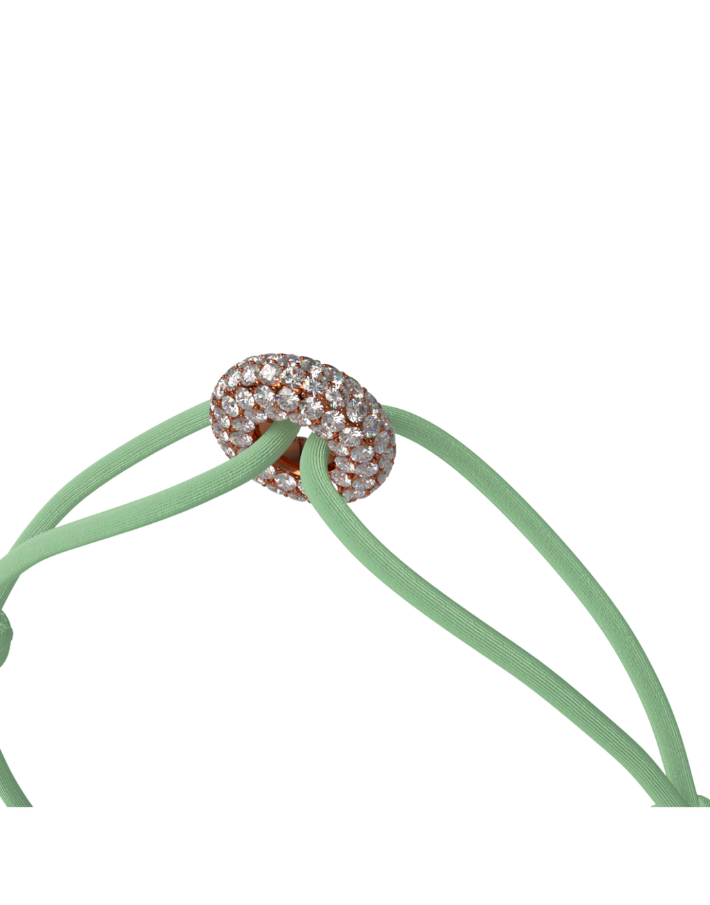 Mini Rose Soho Pave Cord Bracelet