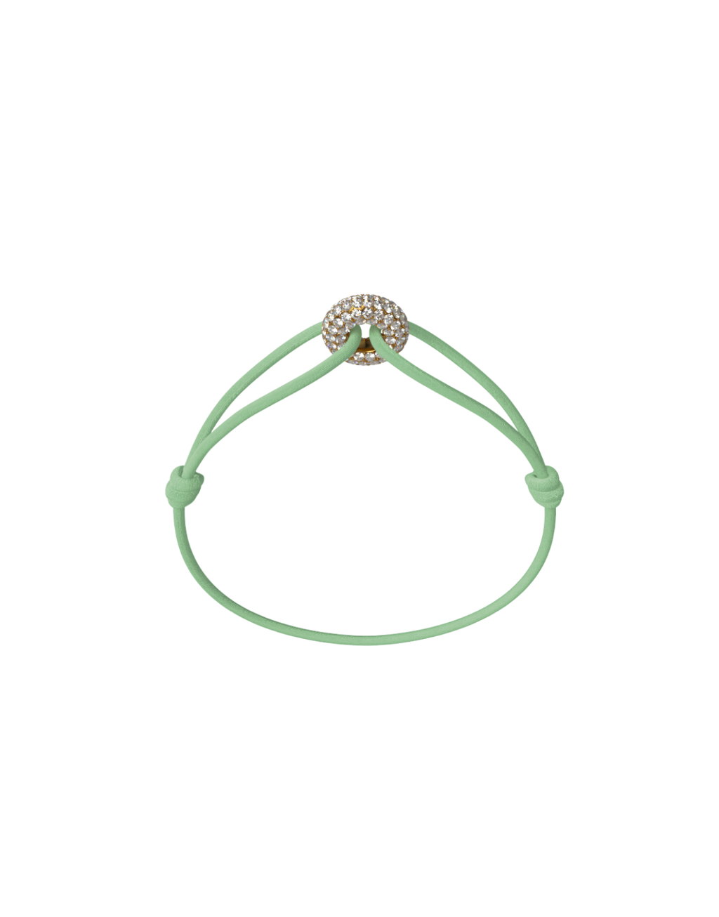 Mini Golden Soho Pave Cord Bracelet