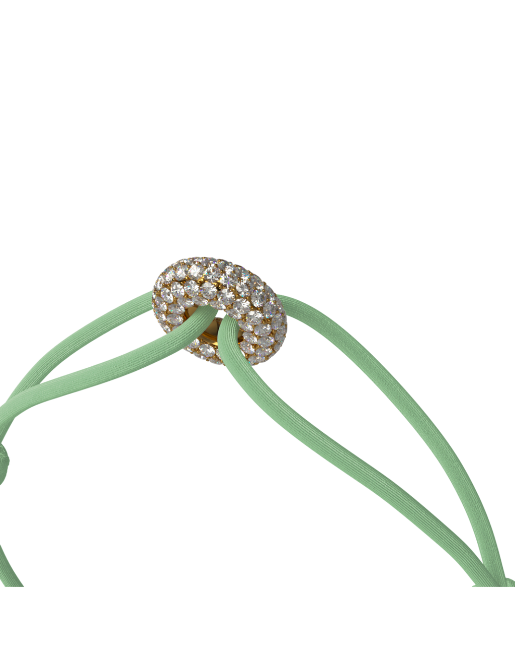 Mini Golden Soho Pave Cord Bracelet