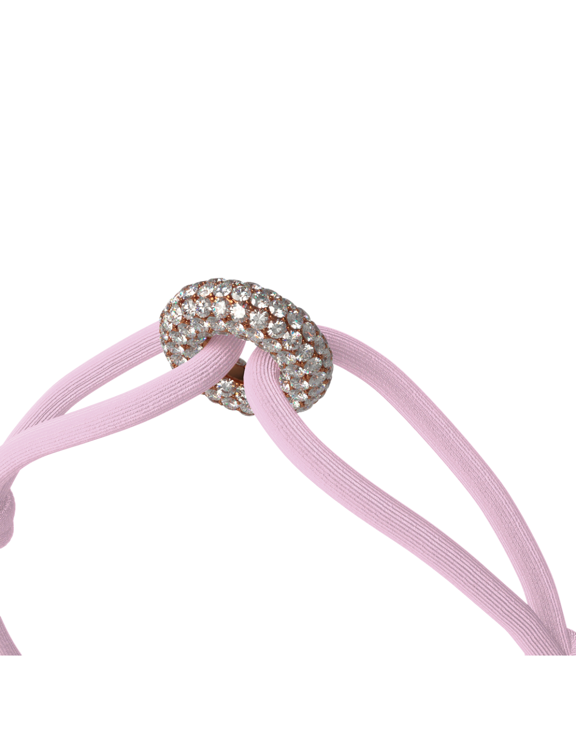 Rose Soho Pave Cord Bracelet