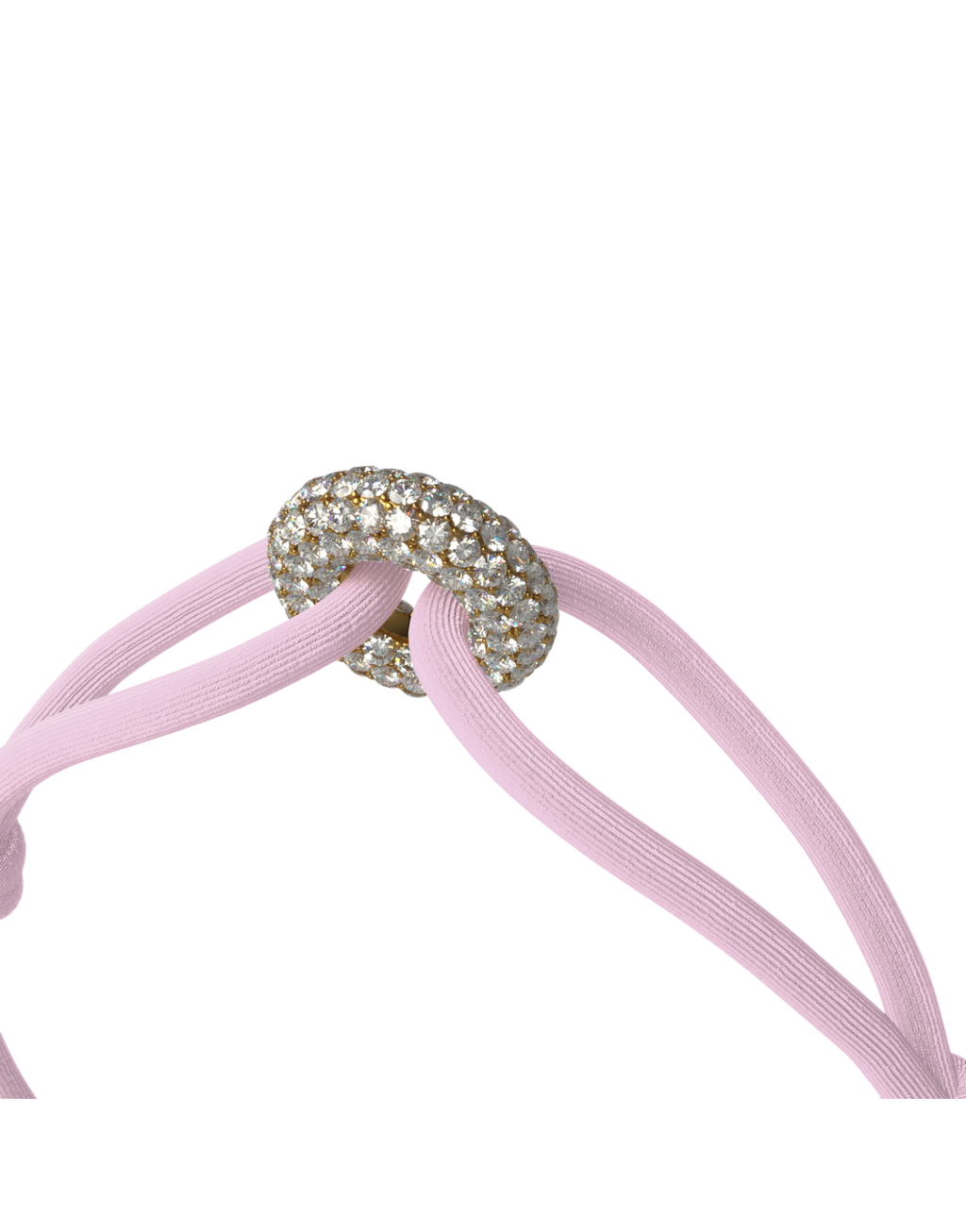 Golden Pave Cord Bracelet with Lab Diamonds