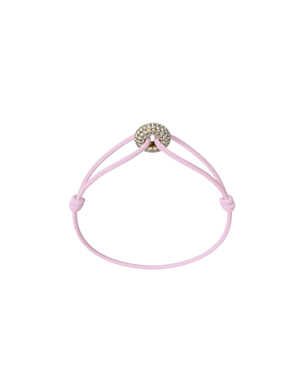 Mini Golden Soho Pave Cord Bracelet