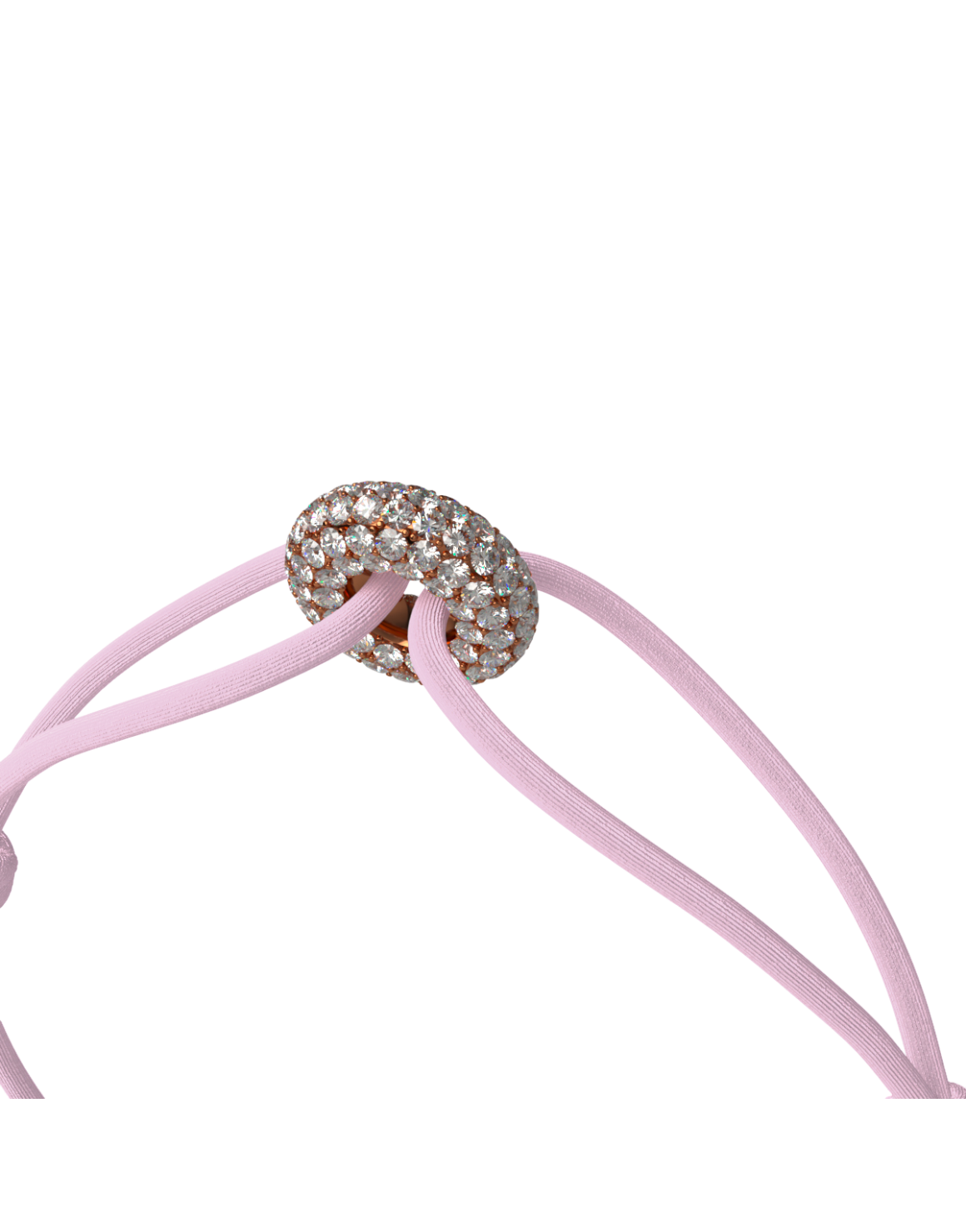 Mini Rose Soho Pave Cord Bracelet