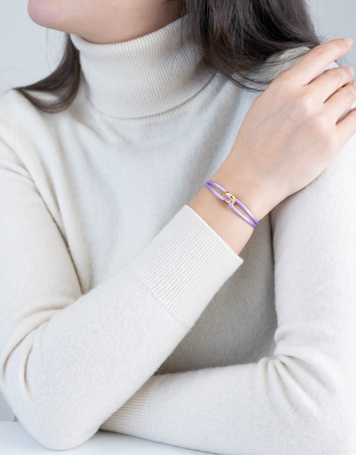 Golden Diamond Cord Bracelet