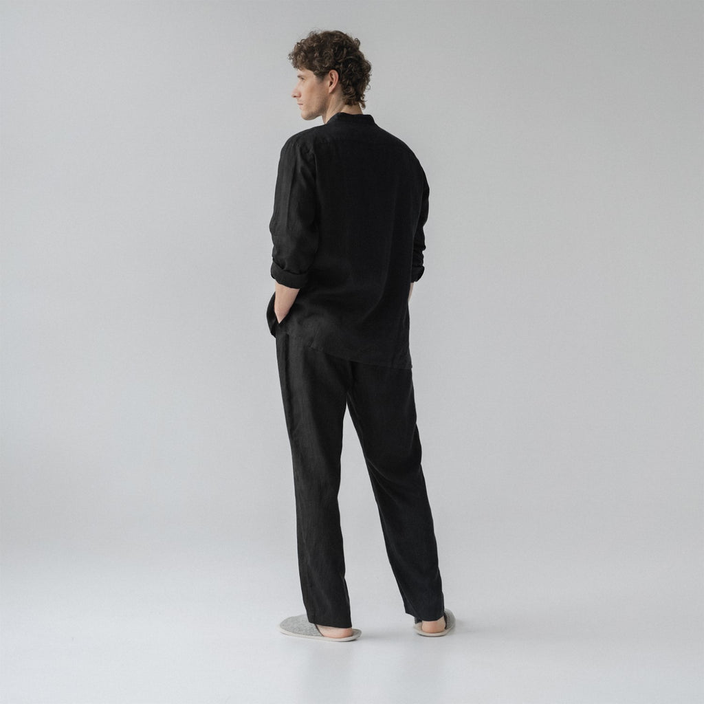 Currant Linen Suit Set – Comfortable & Stylish for Sleep and Lounge by Linen Tales at www.brixbailey.com