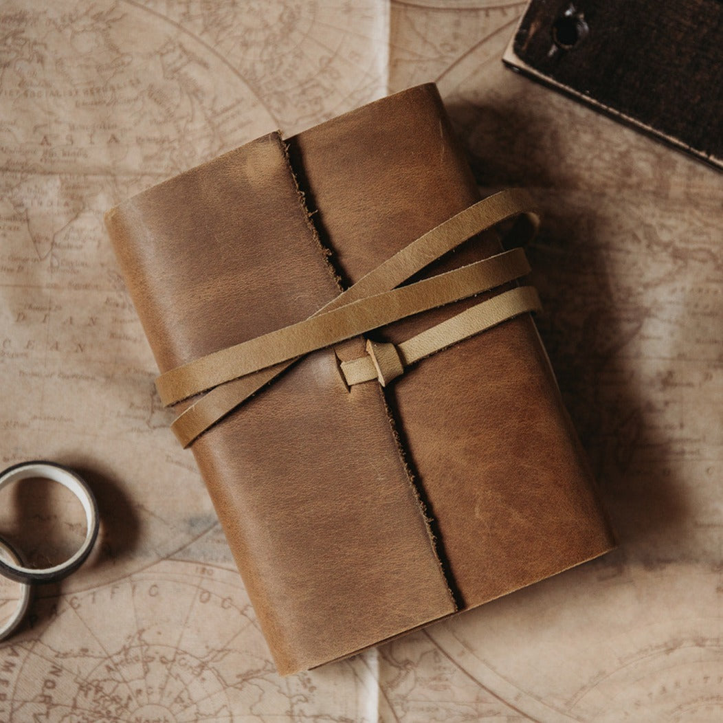Light Oak Leather Journal