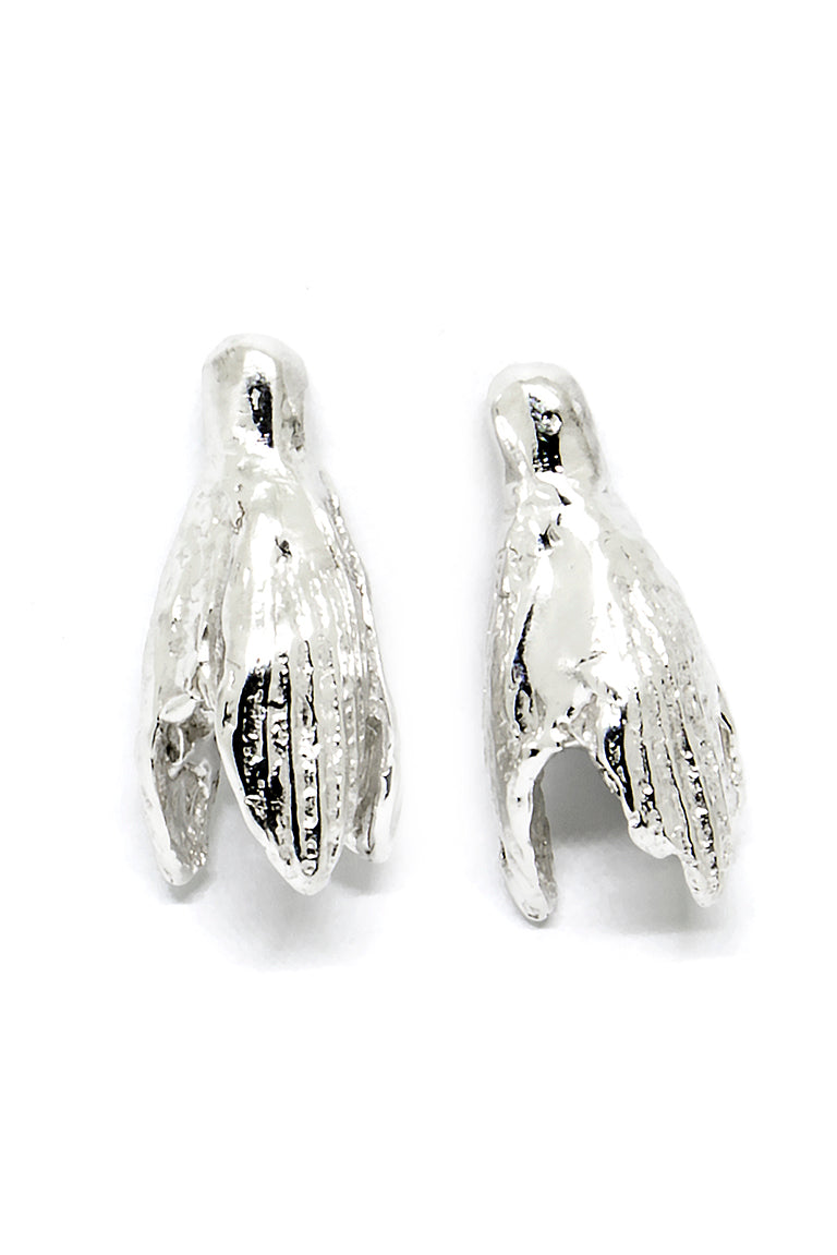 SPRING Snowdrops Earrings – Handcrafted Silver, Nature-Inspired by Agnes Veski Jewellery at www.brixbailey.com