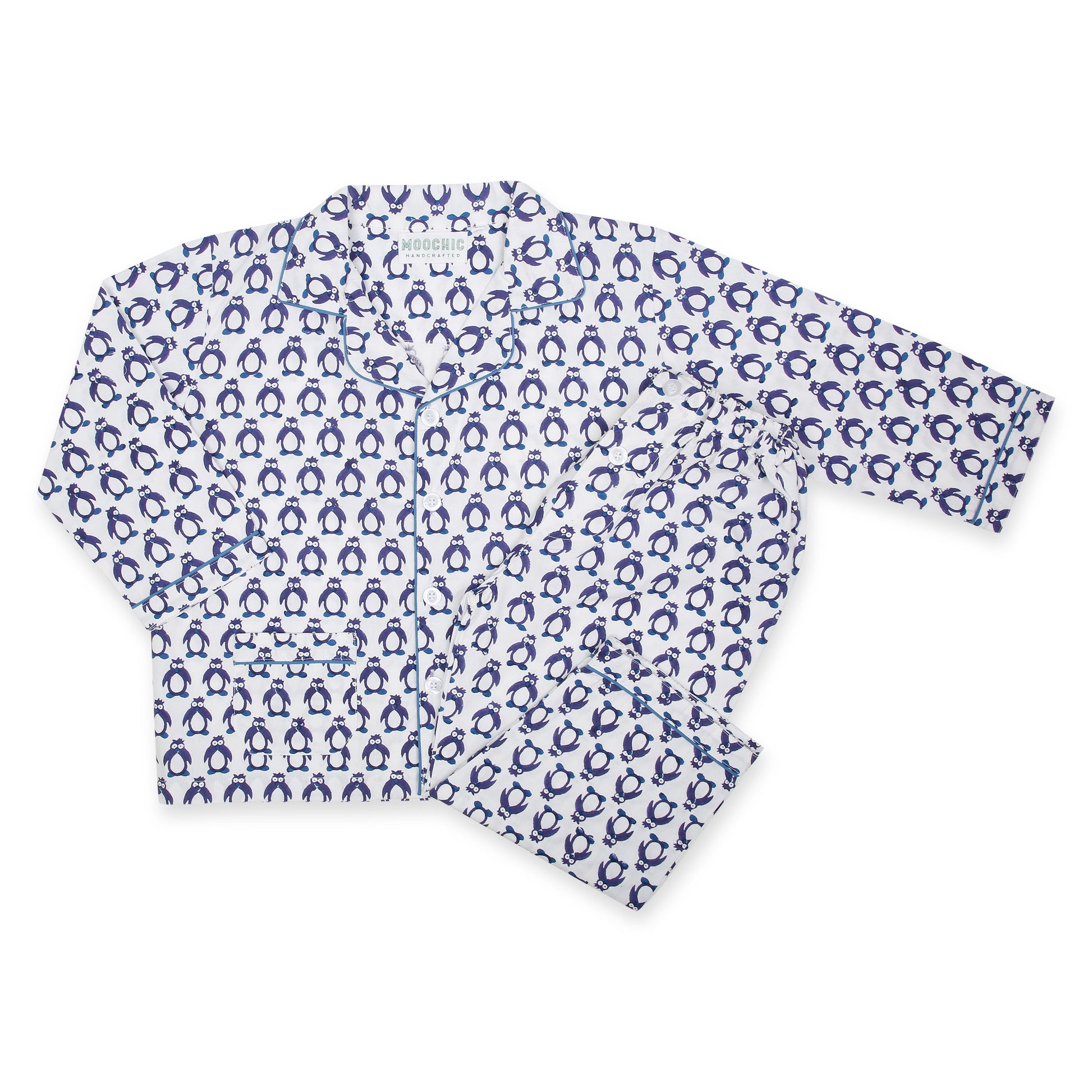 Children's Penguin Pyjamas in Soft Cotton